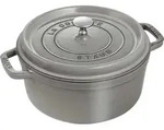 Staub 40509-312-0, 5,25 l, Rund, Graphit, Grau, Eisenguss, Emaille, Gas, Induktion -