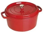 Staub 40509-861-0, 8,35 l, Rot, Eisenguss, Emaille, Frankreich, 30 cm - Rot
