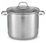 R&Ouml;SLE Kochtopf Suppentopf Partytopf 8 Liter Elegance 18 /10 - Silber