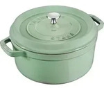 STAUB Cocotte Rund 26 cm Salbei - Gr&uuml;n