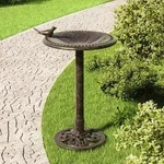 vidaXL Vogelbad Bronzen Kunststoff - Gold