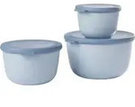 Mepal - Multischale Rund 3-teiliges Set Cirqula - 3,5 l - Nordic blue