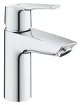 Grohe QuickFix Start - Waschtischarmatur mit Push-Open Ablaufgarnitur, Chrom - Silber
