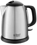 Russell Hobbs 24991-70 Wasserkocher, 1 l, schwarz, Edelstahl, 2400 W - Schwarz/Silber