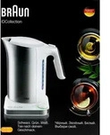 Braun Wasserkocher WK 5115 WH, 1,7 l, 3000 W, Silber, Wei&szlig;, Edelstahl, Regelbare
