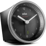 Braun BC07SB-DCF, Quarzwecker, Rund, Schwarz, Silber, Analog, Akku, AA -