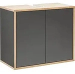 FACKELMANN Waschbeckenunterschrank FINN / Push-to-Open-Technik / Ma&szlig;e (B x H x T):