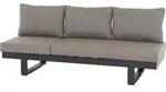 SIENA GARDEN Avenia 3-Sitzer Multibank matt anthrazit / taupe meliert - Grau