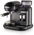 Ariete MODERNA Siebtr&auml;ger-Espressomaschine mit Mahlwerk schwarz - Schwarz