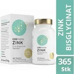 Cosphera - Zink Hochdosiert 25mg Zink-Bisglycinat - 365 vegane Tabletten