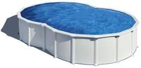 GRE Achtf&ouml;rmiger Stahlwandpool in Wei&szlig; KITPROV4870 &ndash; 500 x 340 x 120 cm,