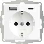 2USB Schutzkontakt-Steckdose mit USB-Ladeausgang - 1-fach (Modell: 2U-449511)