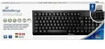 MediaRange Tastatur USB 2.0 mit Chip-Karten Terminal schwarz - Schwarz