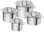 ZWILLING Kochtopfset, 4-tlg | rund | Edelstahl - Silber