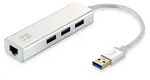 LevelOne USB-0503 Gigabit USB Netzwerkadapter mit USB Hub, Kabelgebunden, USB,