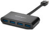 Kensington UH4000 4 Port Hub - USB 3.0 – schwarz - USB 3.2 Gen 1 (3.1 Gen 1) Type-A