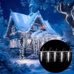 MONZANA&reg; Lichterkette Eiszapfen LED Au&szlig;en Innen 80 Zapfen Weihnachten Deko