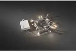 Konstsmide - LED Lichterkette, mit an/aus Schalter, Lichtsensor, 6h und 9h Timer, 80