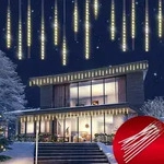 MONZANA&reg; Lichterkette Meteorschauer 480 LED Au&szlig;en 10 R&ouml;hre je 50 cm Innen