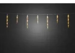 LED Eiszapfen Lichtervorhang, 32 Zapfen, 96 bernsteinfarbene Dioden, 24V, Au&szlig;en