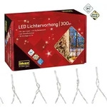 Lichtervorhang 300 LED warmwei&szlig; 8h Timer 8 m, mit Netzteil - Wei&szlig;