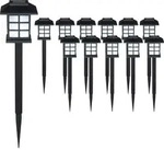 DEUBA&reg; Solarlampe f&uuml;r Au&szlig;en 12er Set LED Wetterfest IP44 D&auml;mmerungssensor