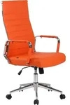 CLP B&uuml;rostuhl Kolumbus Kunstleder h&ouml;henverstellbar und drehbar orange - Orange