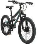 BIKESTAR Kinder Fully Mountainbike 20 Zoll ab 6 Jahre | 7 Gang Shimano,