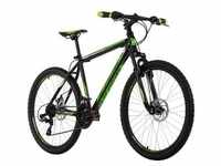 KS Cycling Mountainbike Hardtail 26 Zoll Sharp schwarz-grün