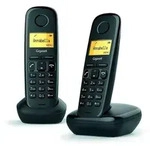 Festnetztelefon Gigaset A170 Duo Schwarz Wireless (2 uds) - Schwarz