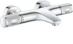 GROHE Precision Feel Thermostat-Wannenbatterie mit S-Anschl&uuml;ssen - Silber