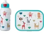 Mepal - Campus Pausenset - Lunchset mit Pop-up Trinkflasche und Brotdose - Animal