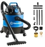 Vacmaster Nass Trockensauger 1250W 20L mit Filterbeutel f&uuml;r Haus Garage - Schwarz