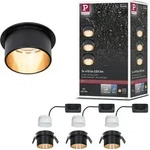 Paulmann LED Einbauleuchte Gil Basisset - Schwarz/Gold