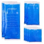 Relaxdays K&uuml;hlpads Gel im 8er Set, Erste Hilfe, wiederverwendbar, 3 Gr&ouml;&szlig;en,