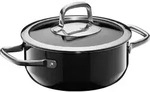 WMF Bratentopf Fusiontec Compact Black 18 cm - Silber/Transparent/Schwarz