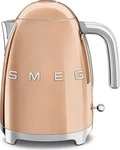 SMEG KLF03RGEU, SMEG Wasserkocher Edelstahl 1,7 L Fassung, 2400 W, Wasser Kocher,