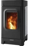 Justus | Pelletofen | Canis | 6,4 kW | Speckstein, Stahl Schwarz - Schwarz