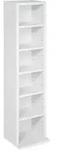 tectake&reg; CD DVD Regal Juliane 90 x 21 x 20 cm - Wei&szlig;