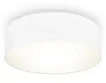 Deckenleuchte &Oslash;30 cm - Stoffschirm, E27 Fassung, 1-flammig, wei&szlig; - Wei&szlig;
