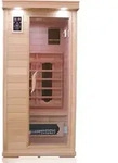 Dewello Infrarotkabine Infrarotsauna WINDSOR 90cm x 90cm inkl. Keramikstrahler,