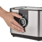 Caso Selection T 2 Toaster, Edelstahlgeh&auml;use, Stoppfunktion, Auftaufunktion,