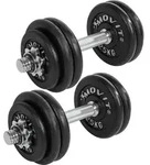 Movit&reg; Kurzhanteln Set - 30 kg, Gusseisen, &Oslash;31mm, Hantelscheiben, 2,5/1,25 kg,