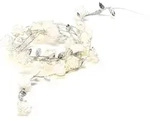 Konstsmide 3212-303 LED Lichterkette mit silbernen Metalldekobl&auml;ttern, 6h...