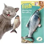 Magic Fish das Original - Katzenspielzeug, zappelnder Fisch, mit Minze, USB,...