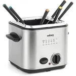 W&euml;asy TB600 Elektrische Fritteuse & Fondue/ 1,2 l/Edelstahl/6 Gabeln/Geruchsfilter -