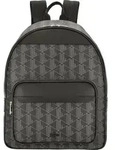 Lacoste The Blend - Rucksack aus Canvas 40 cm (allover monogram black) - Grau