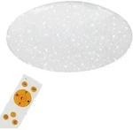 LED Deckenleuchte Dimmbar Fernbedienung Sternendekor CCT 50W Metall Briloner - Wei&szlig;