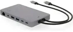 LMP Display Dock 2 Kabelgebundene USB 3.2 Gen 1 (3.1 Gen 1) Typ-C Grau - Grau