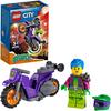 LEGO 60296 City Stuntz Wheelie-Stuntbike Set mit Schwungradantrieb, Motorrad und